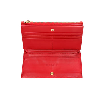 Azade Quilted Wallet Red